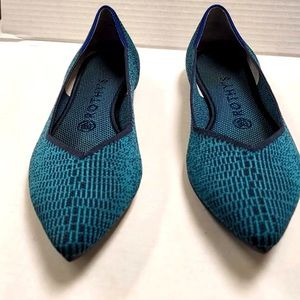 Rothy’s Point Spruce Python size 8.5, with box